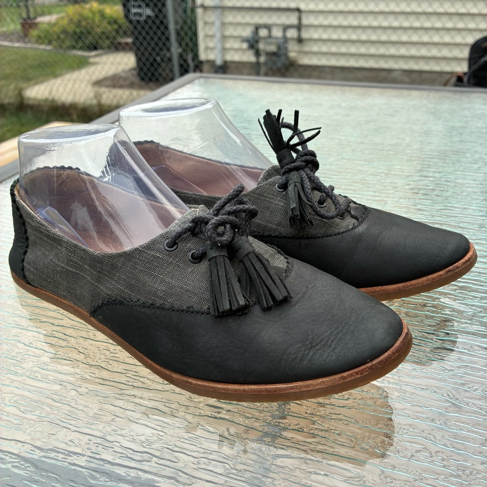 UGG Nolita Black & Charcoal Oxford Flat Loafers